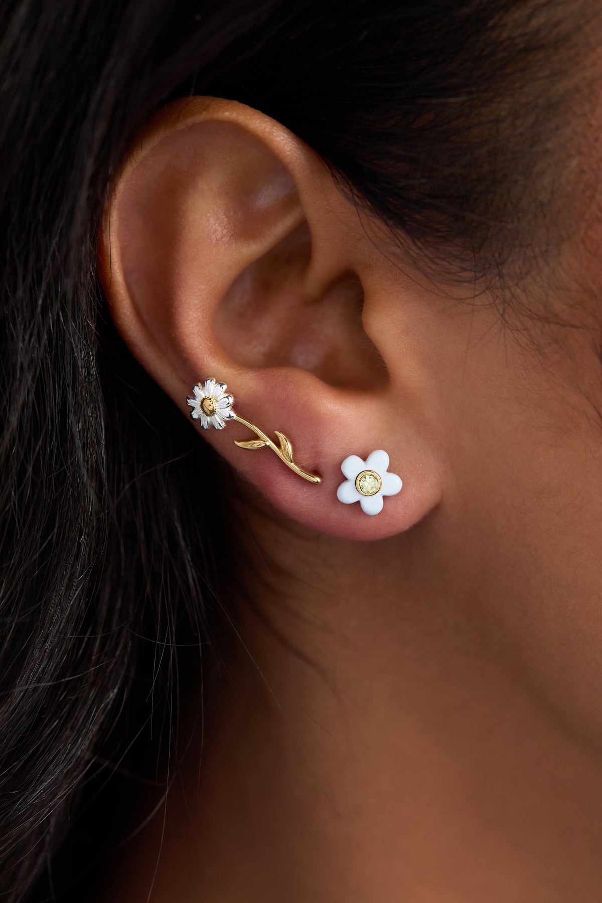 Alex and Ani Daisy Earring Set of 3