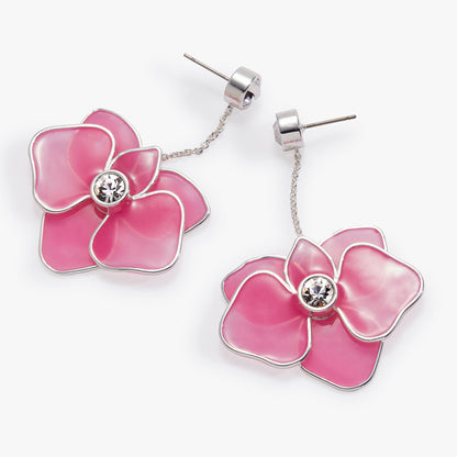 Alex and Ani New York Botanical Garden Orchid Statement Earrings