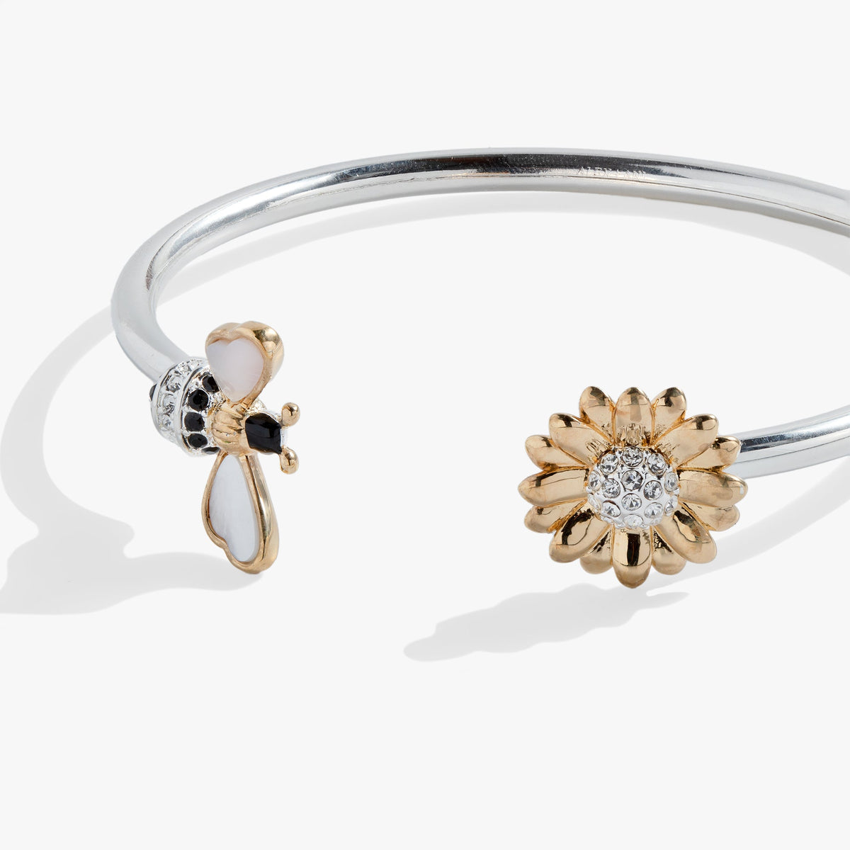 Alex and Ani Sunflower & Bee Flex Cuff Alex and Ani