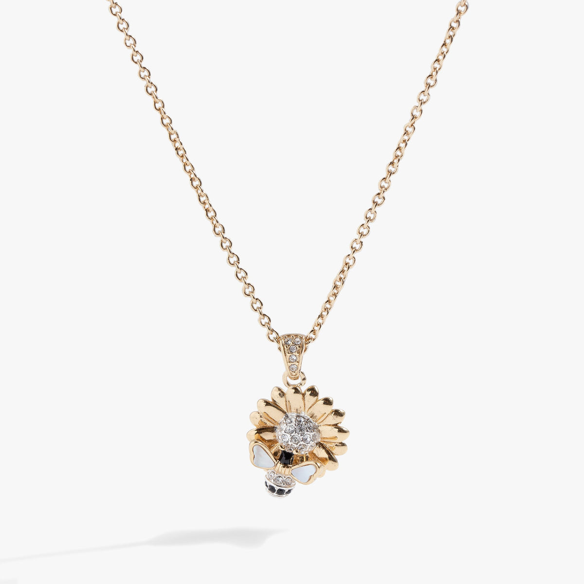 Alex and Ani Sunflower & Bee Pendant