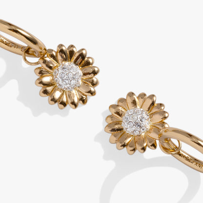 Alex and Ani Sunflower Huggie