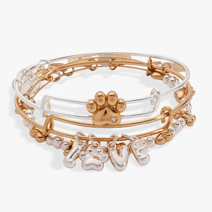 Alex and Ani Puppy Love EWB Set of 3