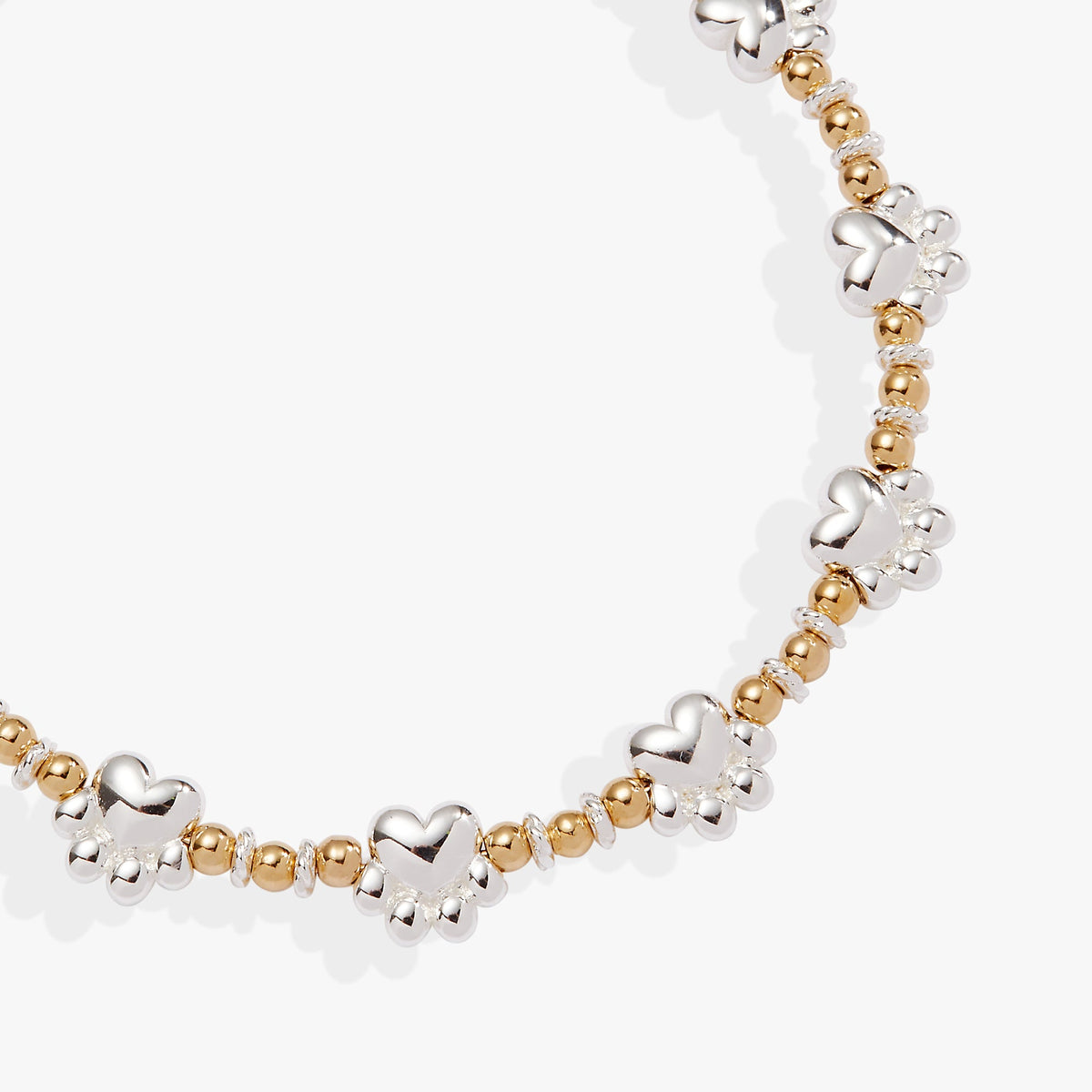 Alex and Ani Paw Print Beaded Dog Bangle
