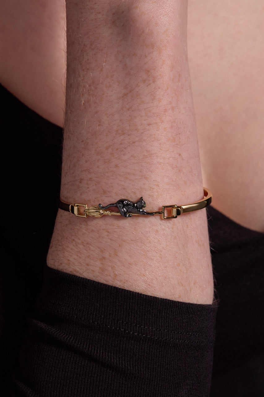 Alex and Ani Cat Tension Bangle