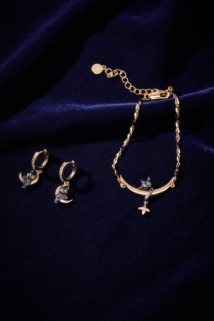 Alex and Ani Celestial Cat Linear Bracelet