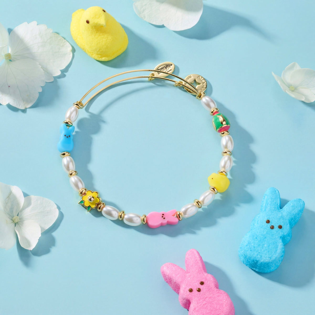 Alex and Ani PEEPS® Chick and Bunny Beaded Bangle