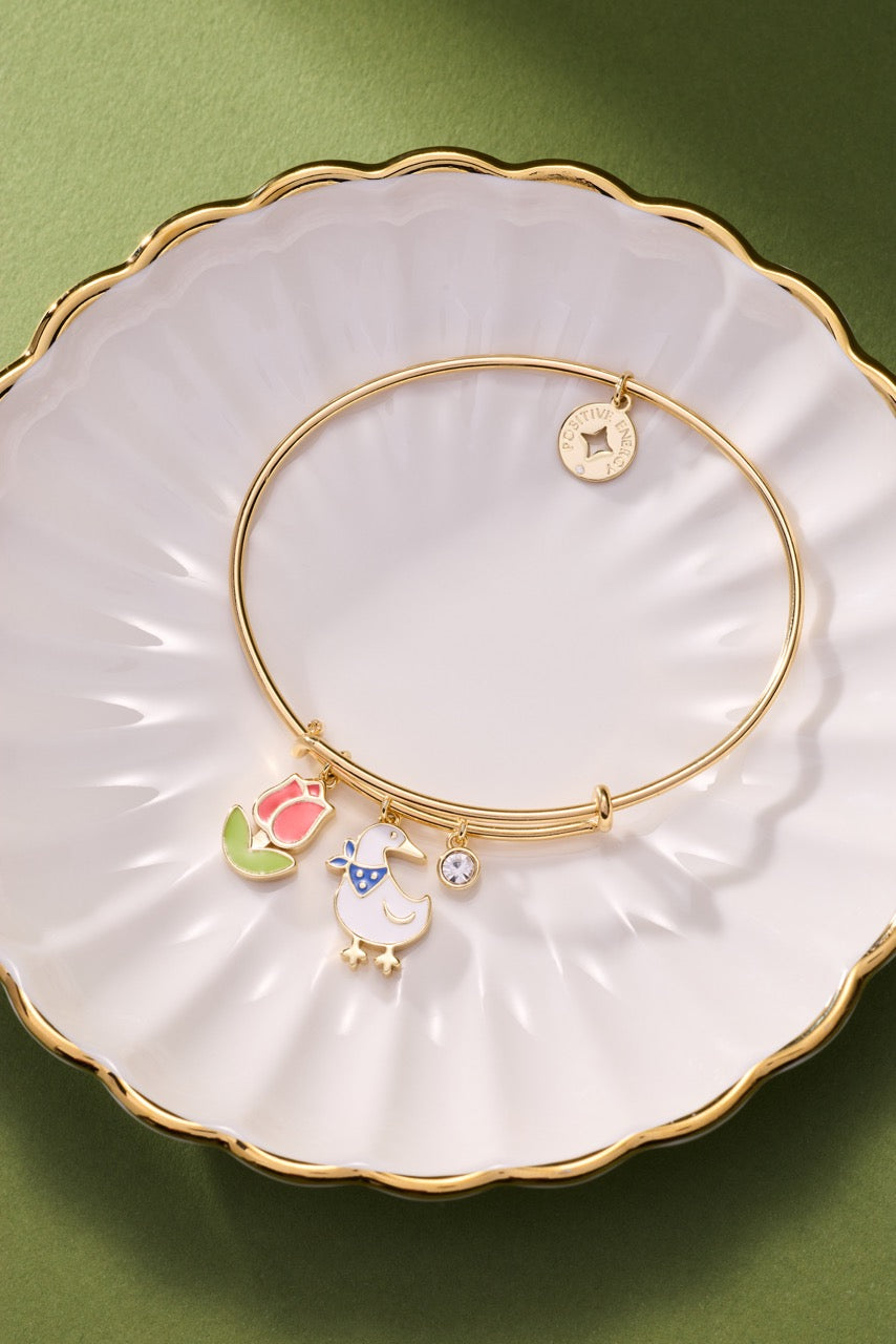 Alex and Ani Garden Party Multi Charm Bangle
