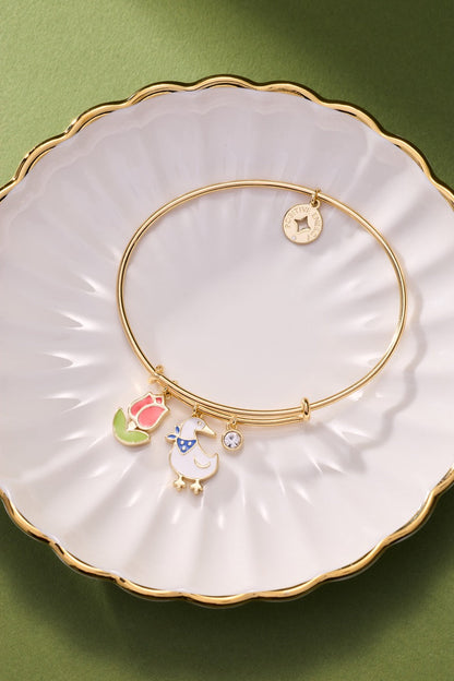 Alex and Ani Garden Party Multi Charm Bangle