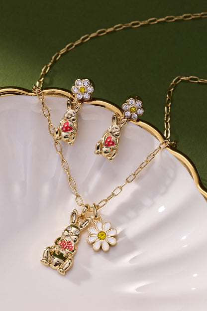 Alex and Ani Bunny Charm Necklace