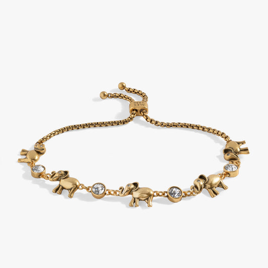 Alex and Ani Elephant Crystal Bolo Bracelet