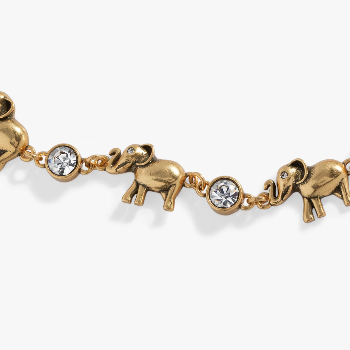 Alex and Ani Elephant Crystal Bolo Bracelet