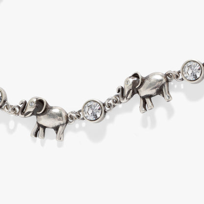 Alex and Ani Elephant Crystal Bolo Bracelet
