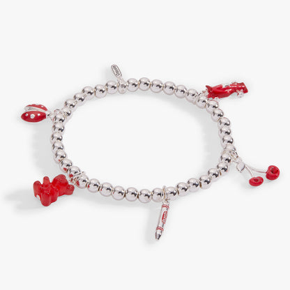 Alex and Ani Crayola Scarlet Charm Stretch Bracelet