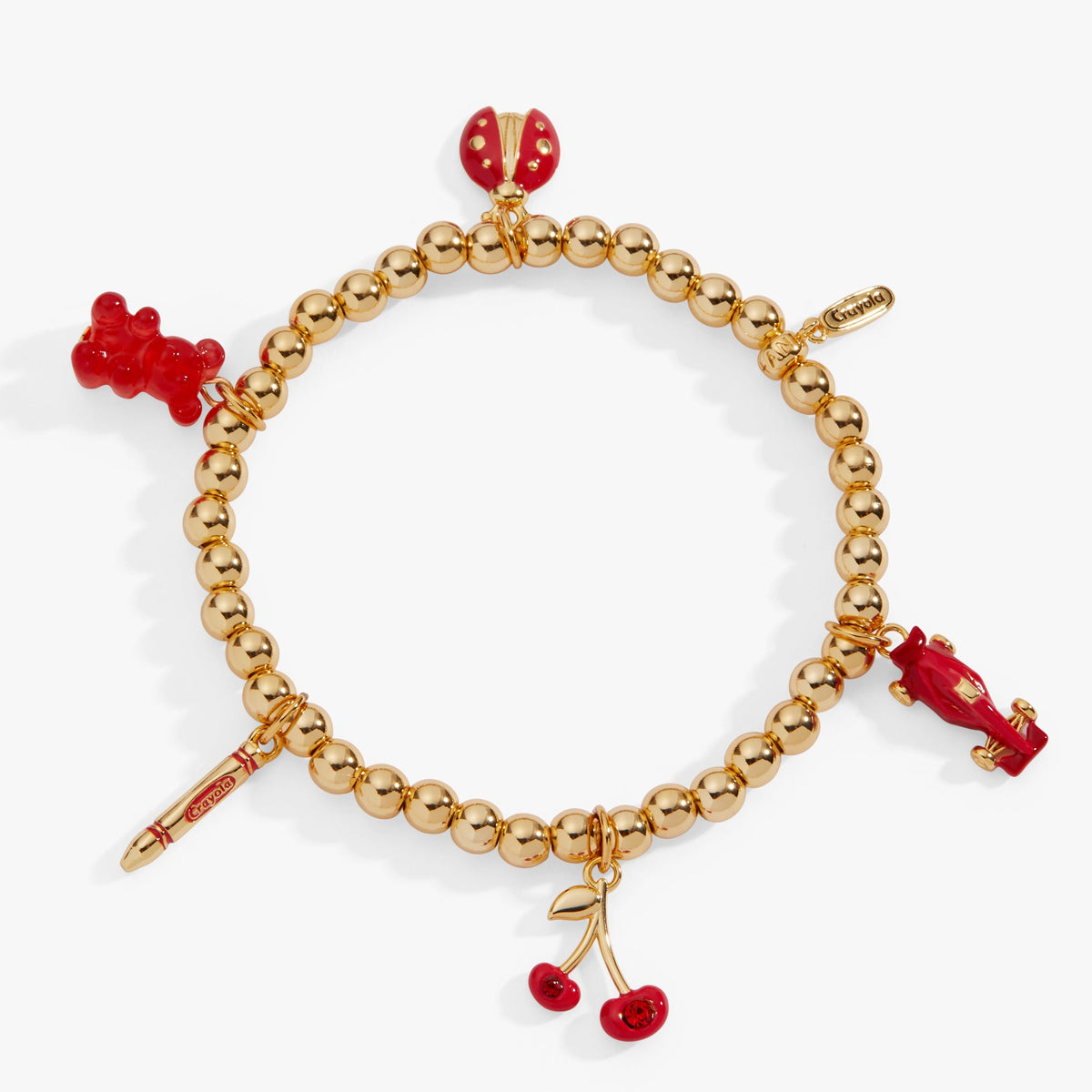 Alex and Ani Crayola Scarlet Charm Stretch Bracelet