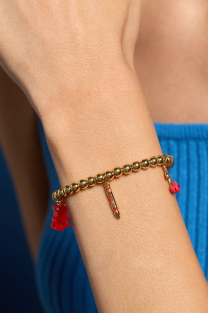 Alex and Ani Crayola Scarlet Charm Stretch Bracelet