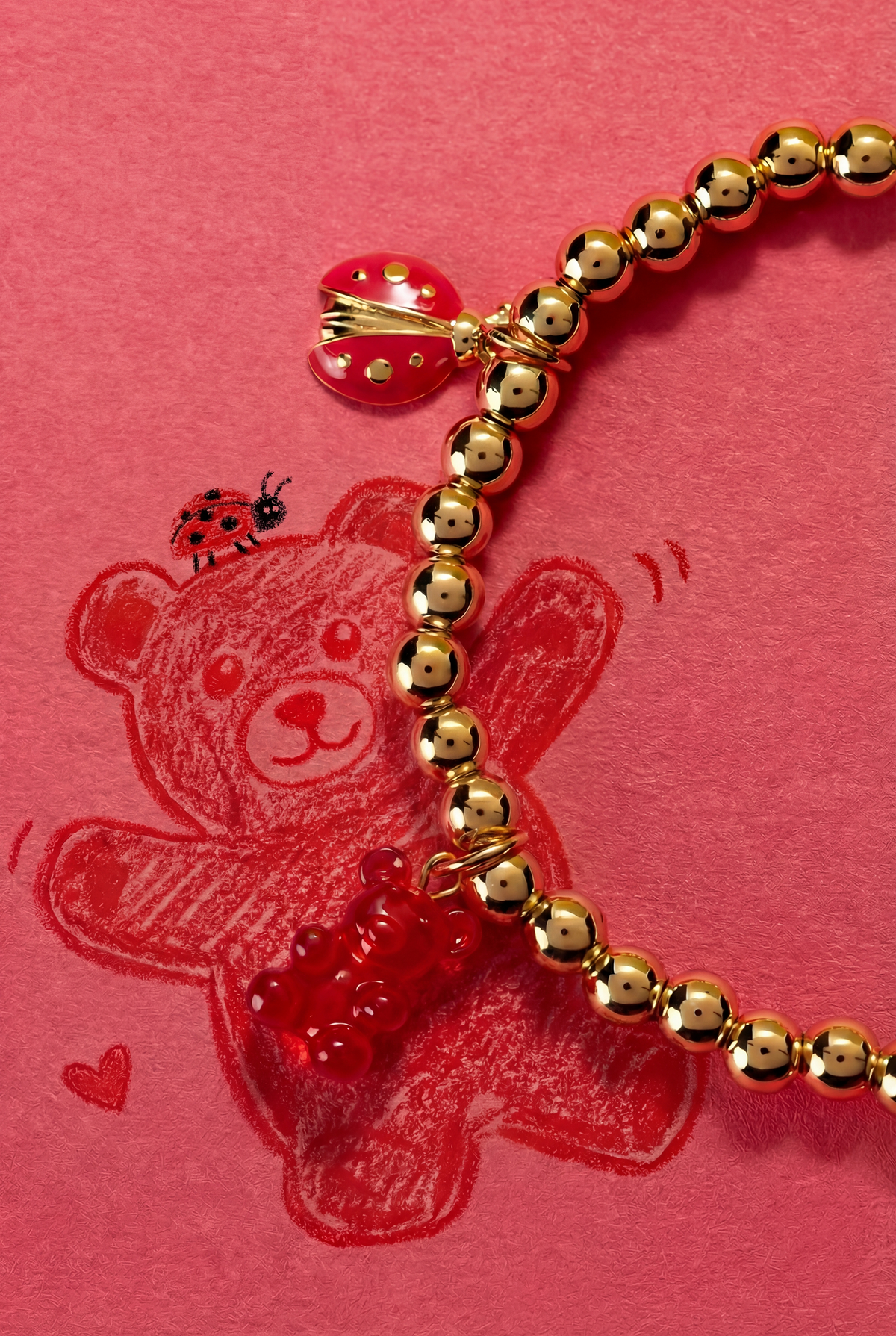 Alex and Ani Crayola Scarlet Charm Stretch Bracelet