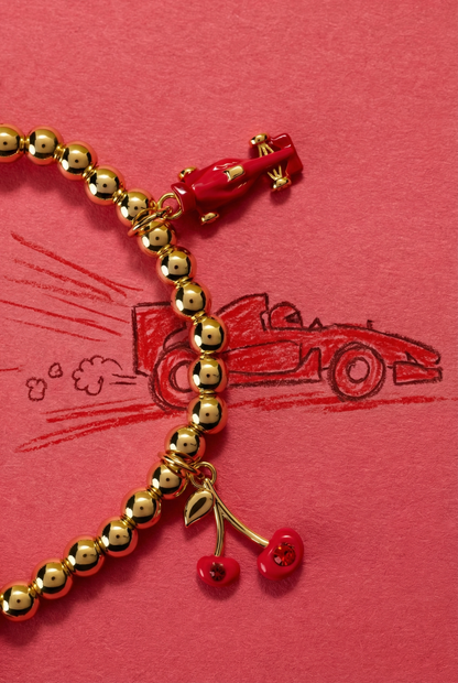 Alex and Ani Crayola Scarlet Charm Stretch Bracelet