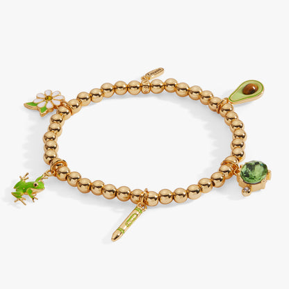 Alex and Ani Crayola Forest Green Charm Stretch Bracelet