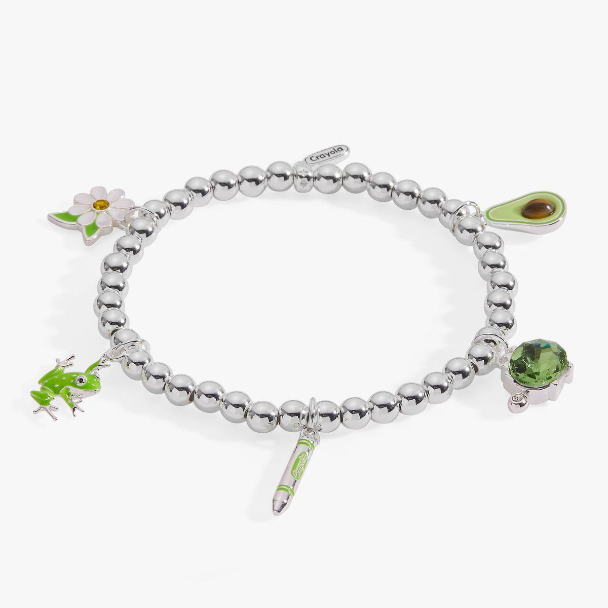 Alex and Ani Crayola Forest Green Charm Stretch Bracelet