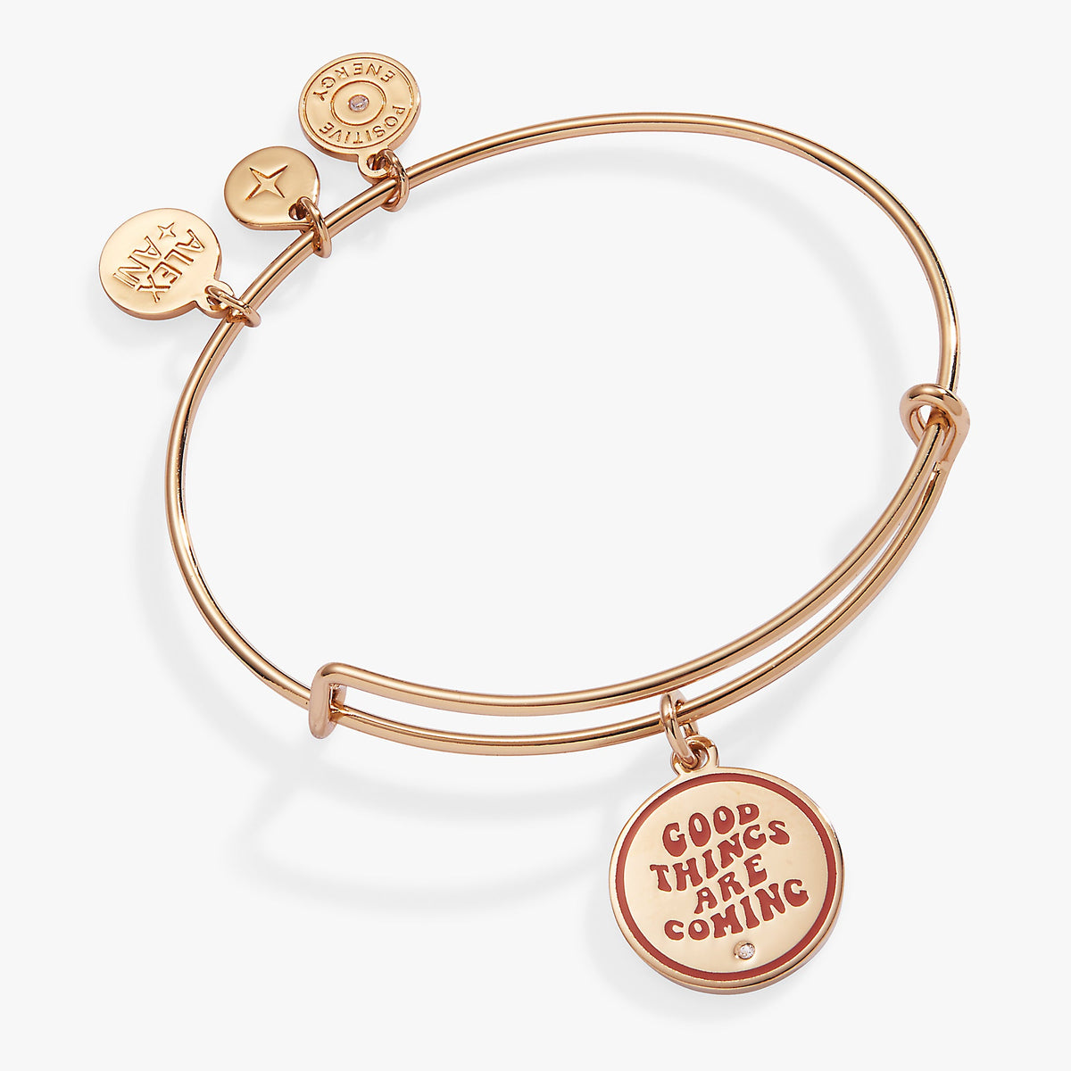 Alex and Ani Good Things Are Coming' Mantra Charm Bangle