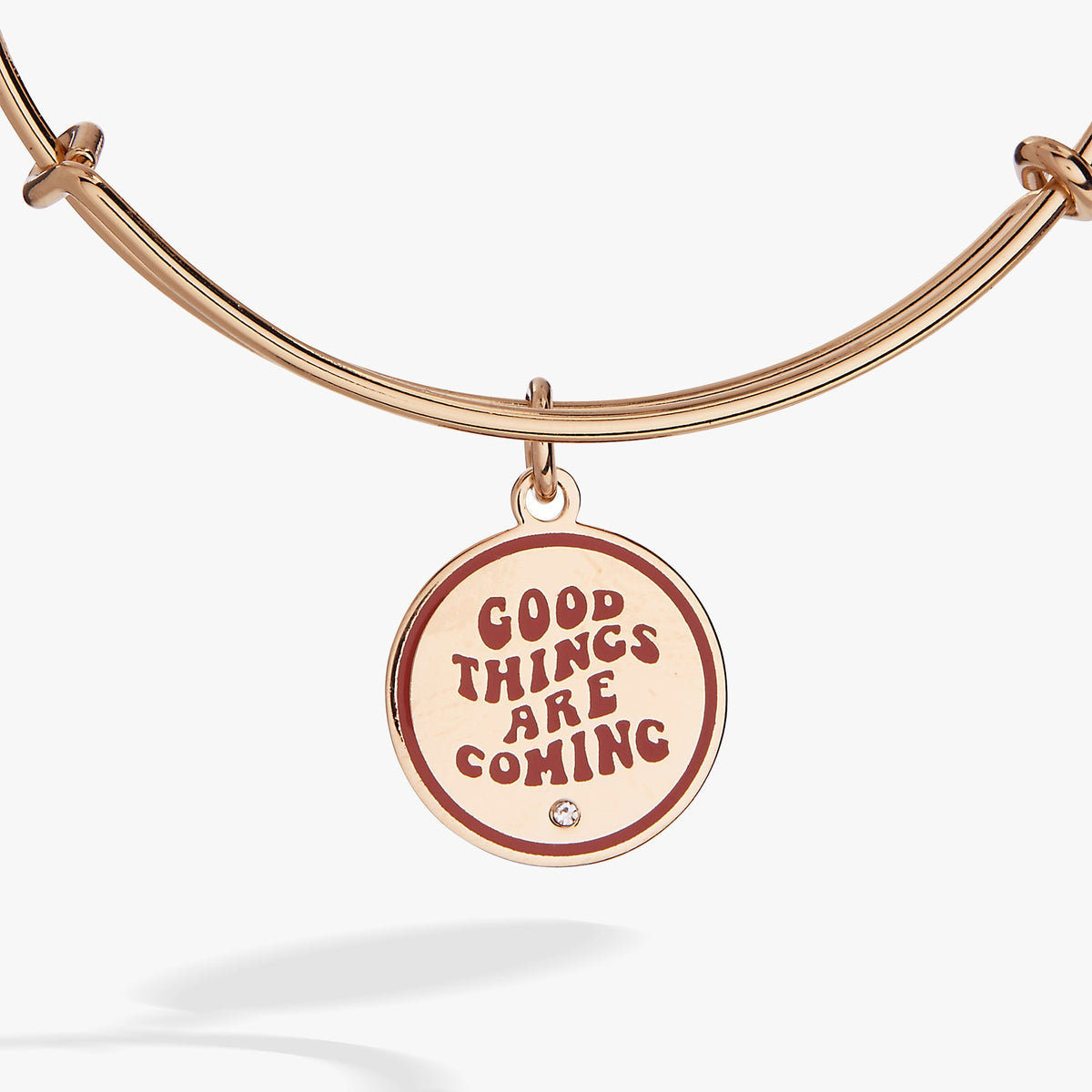 Alex and Ani Good Things Are Coming' Mantra Charm Bangle