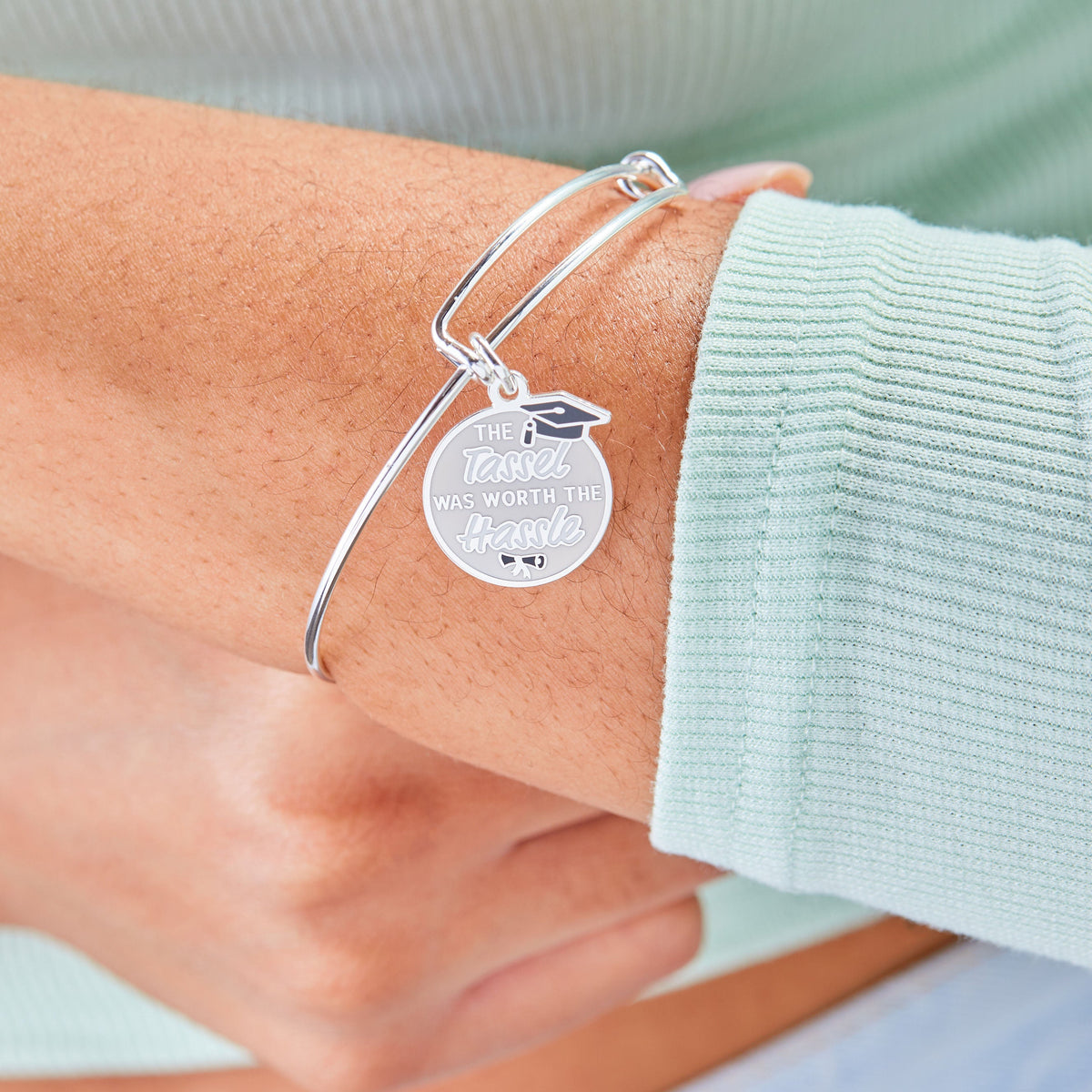 Alex and Ani The Tassel was Worth the Hassle' Grad Charm Bangle