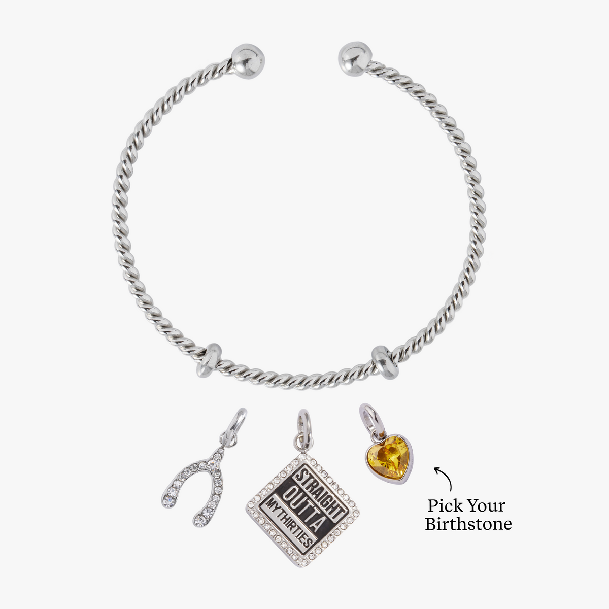 Alex and Ani 40 and Fearless Charm Bundle