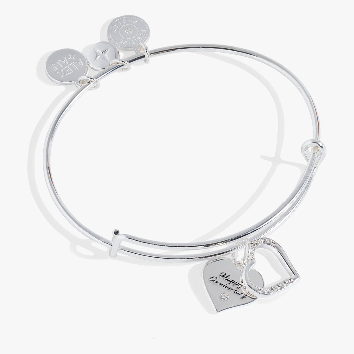 Alex and Ani Anniversary Heart Bangle