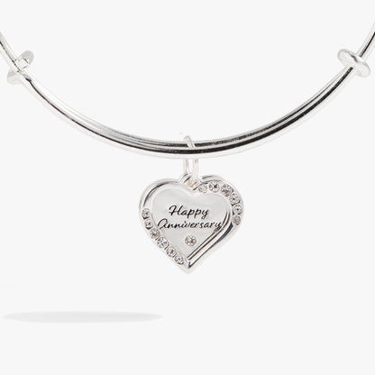 Alex and Ani Anniversary Heart Bangle