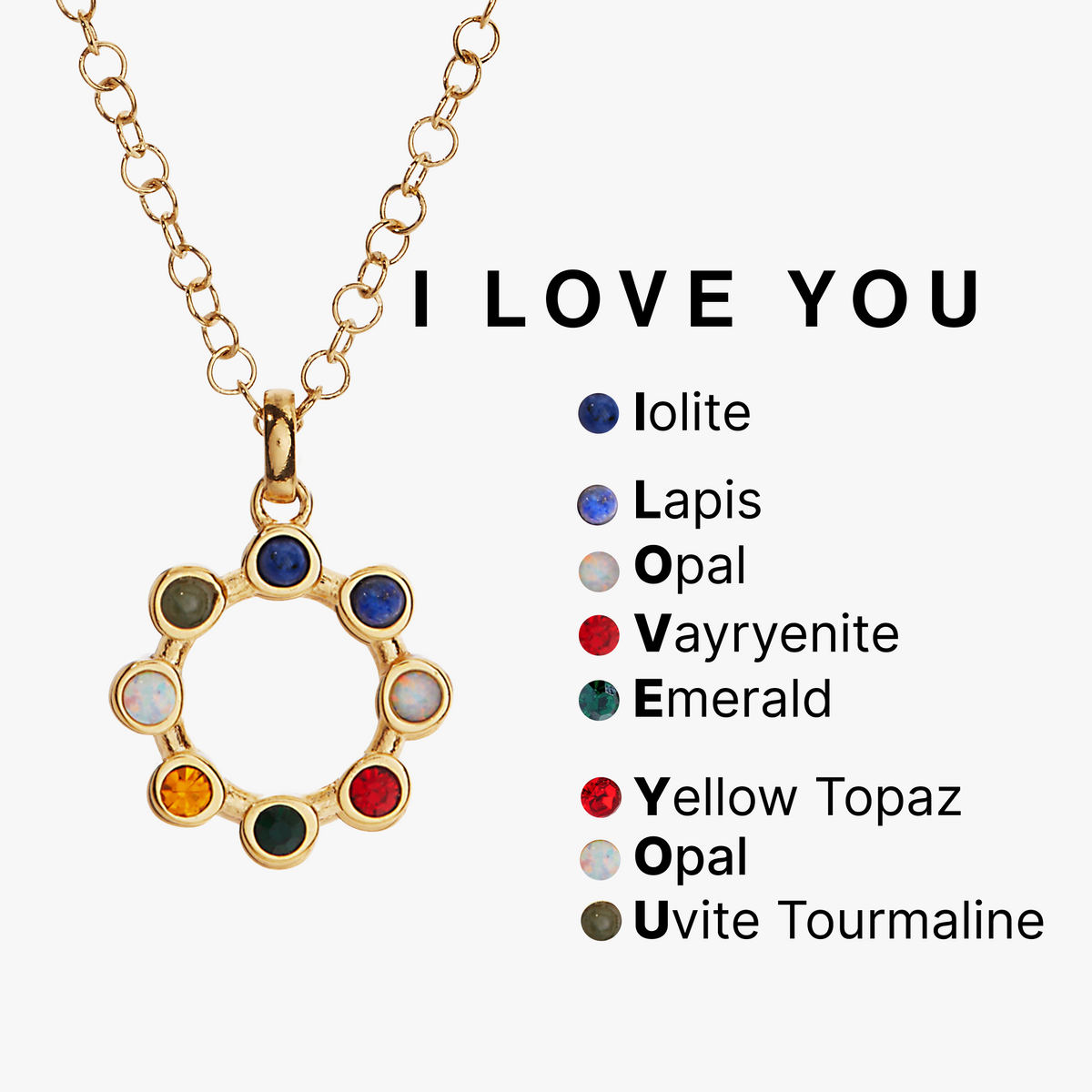 Alex and Ani I Love You Crystal Necklace