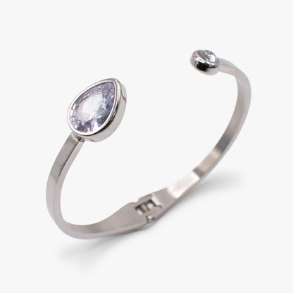 Alex and Ani Crystal Hinge Cuff Bracelet – Statement Special Occasion Bracelet