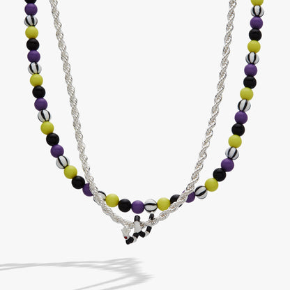 Alex and Ani BEETLEJUICE™ Sandworm Beaded Adjustable Necklace