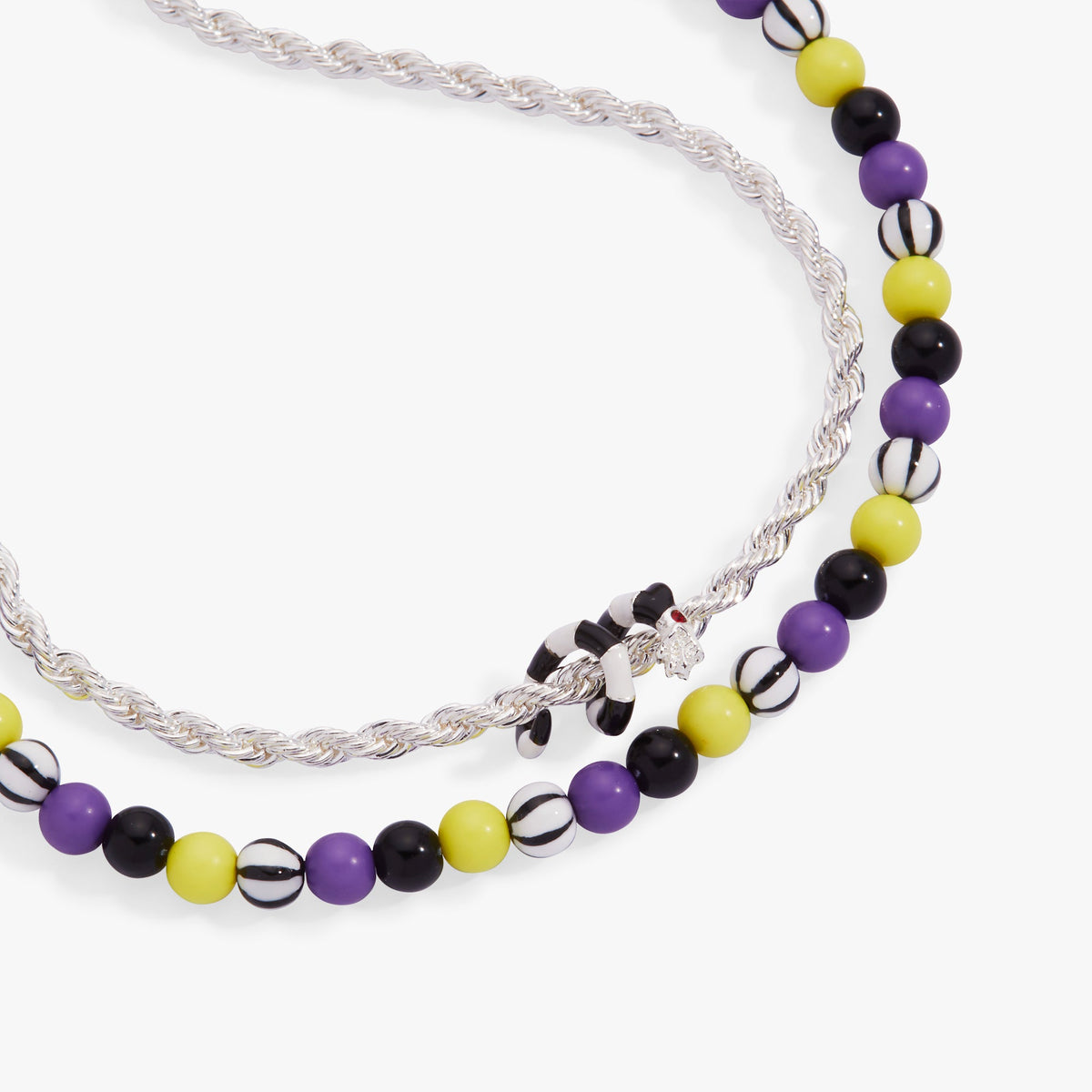 Alex and Ani BEETLEJUICE™ Sandworm Beaded Adjustable Necklace