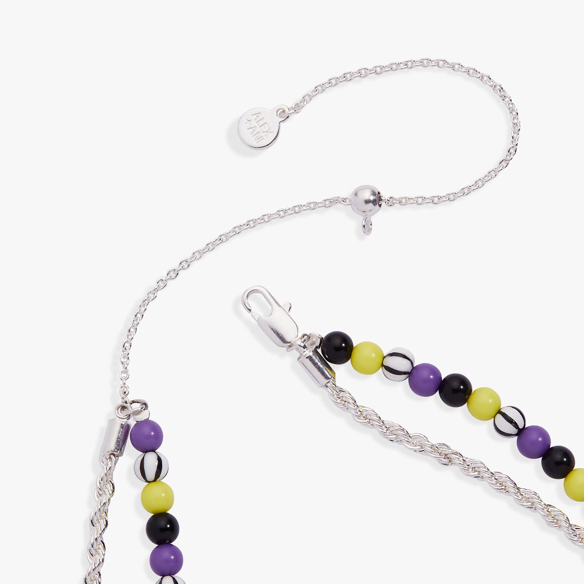 Alex and Ani BEETLEJUICE™ Sandworm Beaded Adjustable Necklace