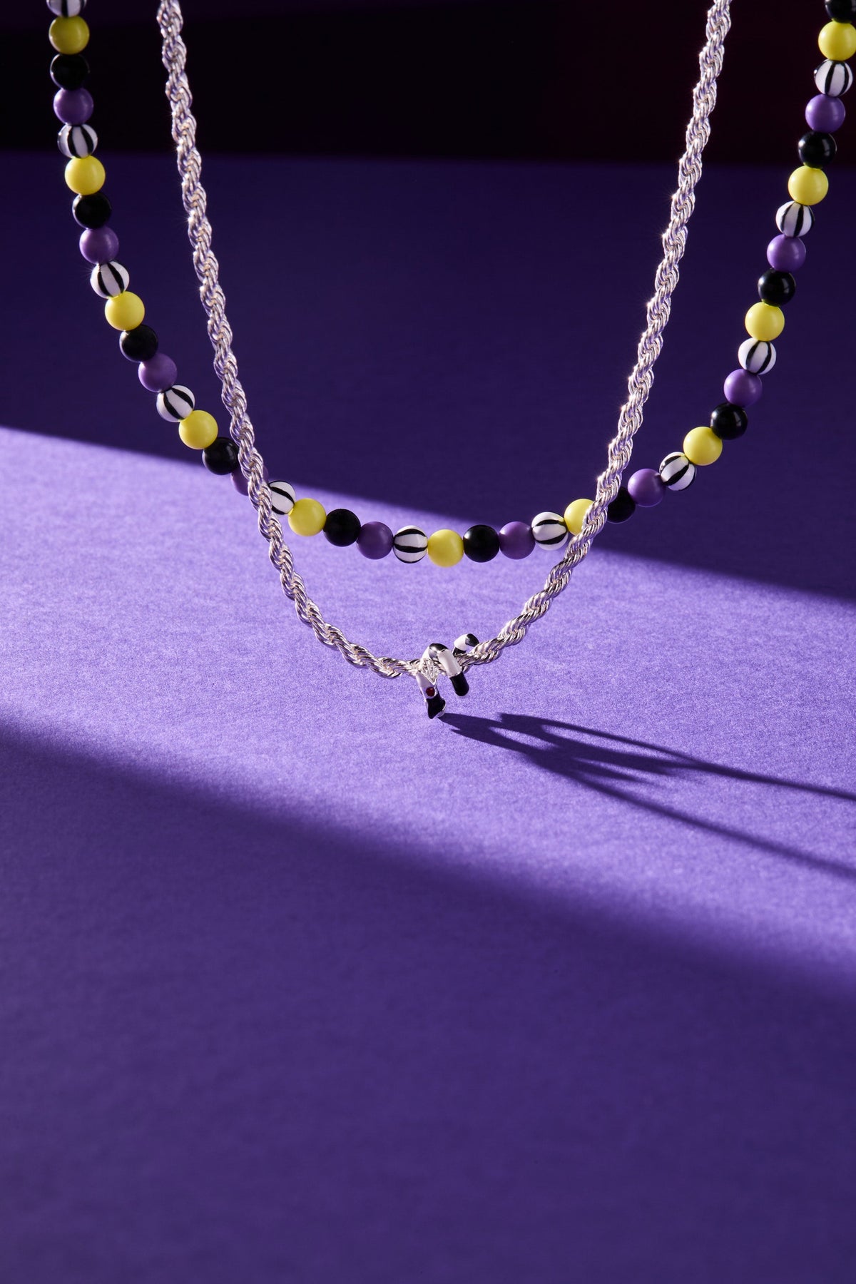 Alex and Ani BEETLEJUICE™ Sandworm Beaded Adjustable Necklace