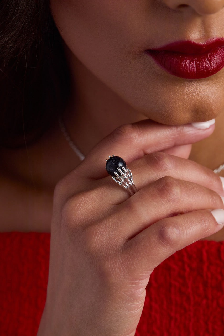 Alex and Ani Crystal Ball Ring