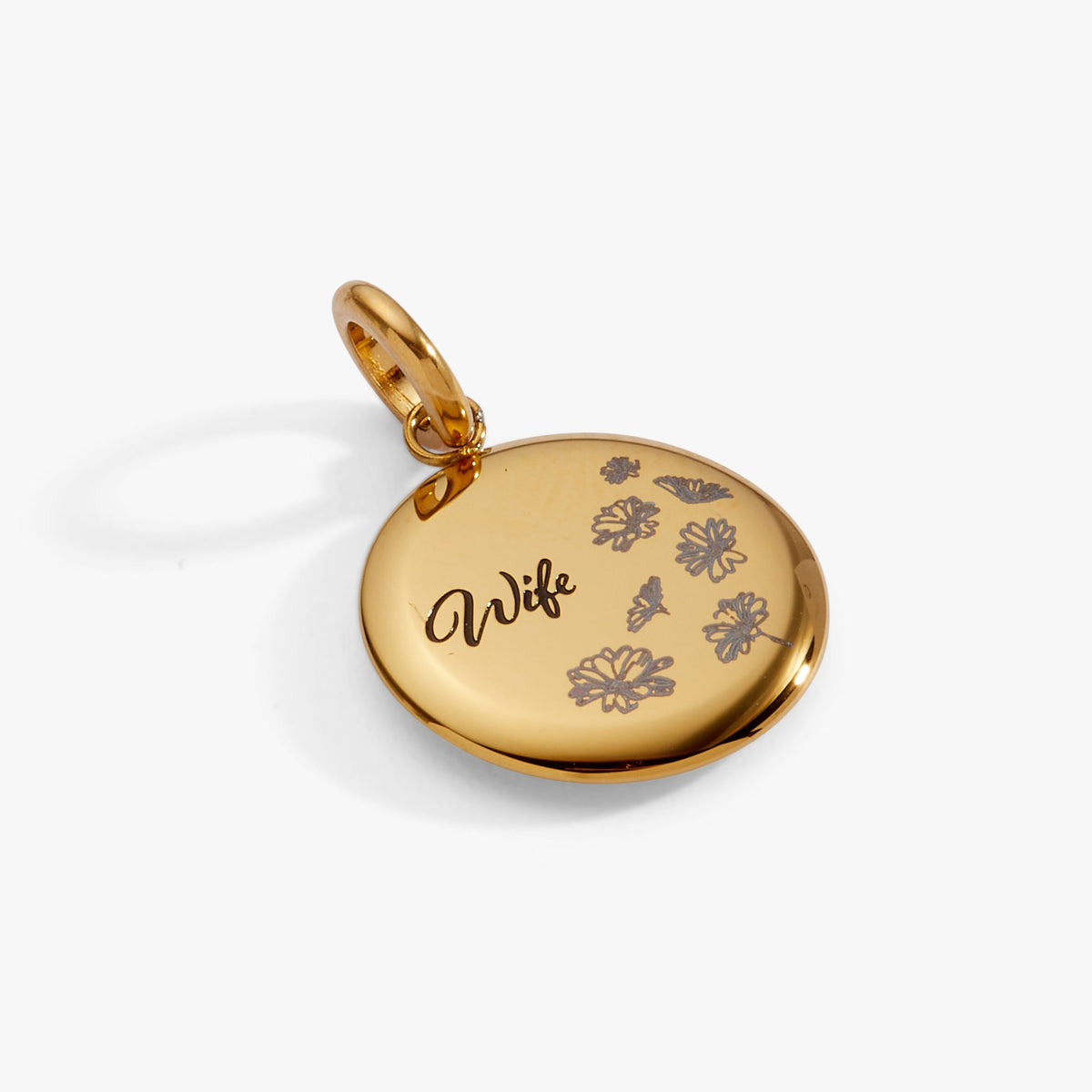 Alex and Ani Wife Flower Disc Charm
