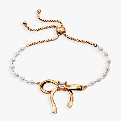 Alex and Ani Pearl Coquette Beaded Bolo Bracelet
