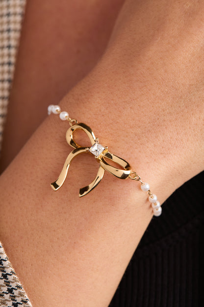 Alex and Ani Pearl Coquette Beaded Bolo Bracelet