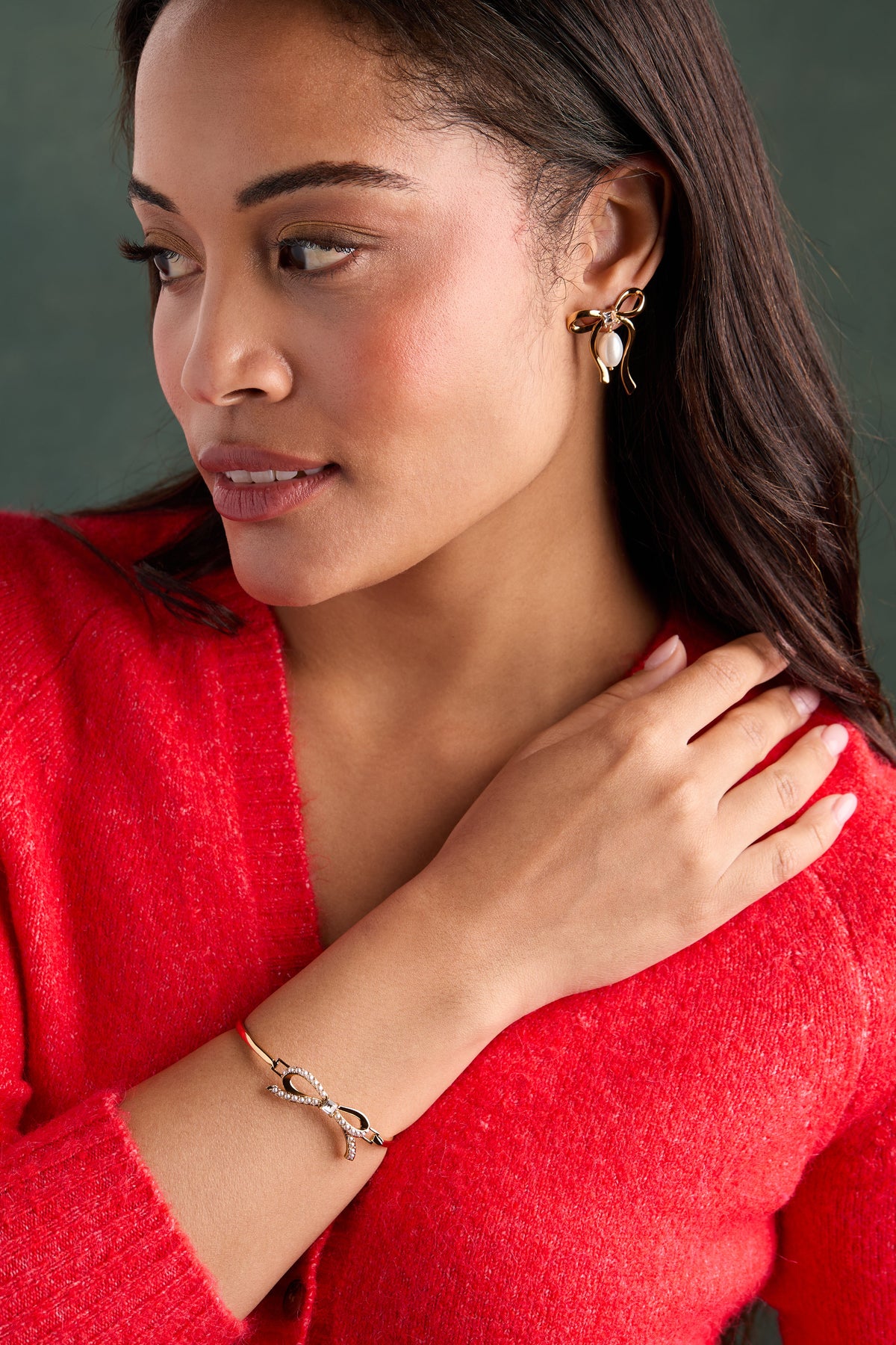 Alex and Ani Pearl Coquette Tension Bangle