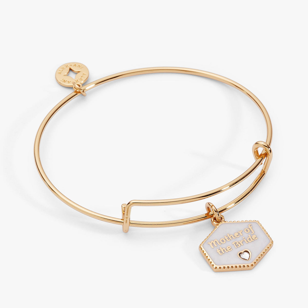 Alex and Ani Mother of the Bride Mother of Pearl Charm Bangle