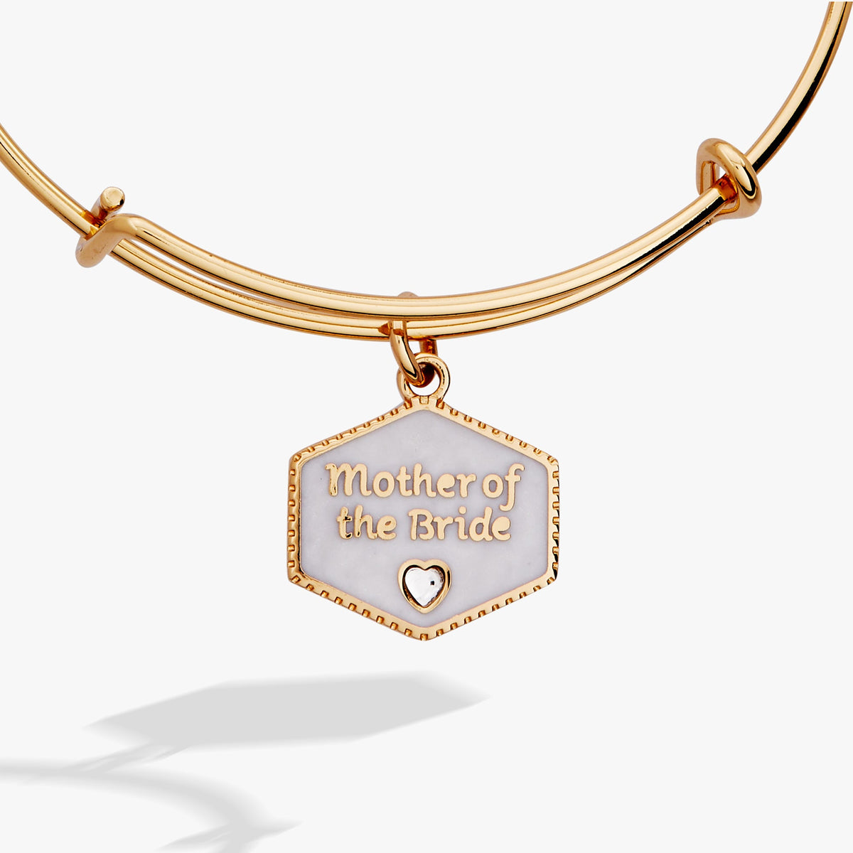 Alex and Ani Mother of the Bride Mother of Pearl Charm Bangle