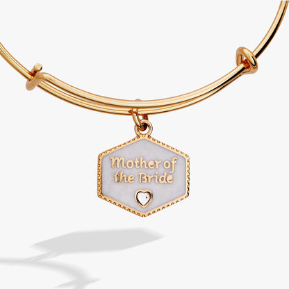 Alex and Ani Mother of the Bride Mother of Pearl Charm Bangle