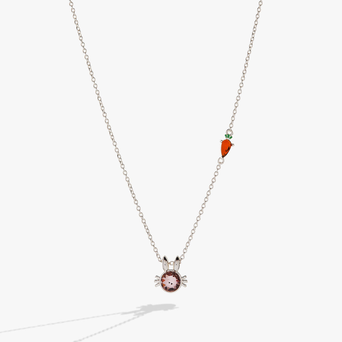 Alex and Ani Crystal Bunny Pendant Necklace