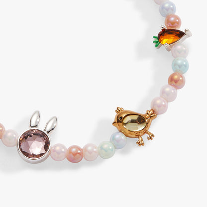 Alex and Ani Easter Inline Charm Stretch Bracelet