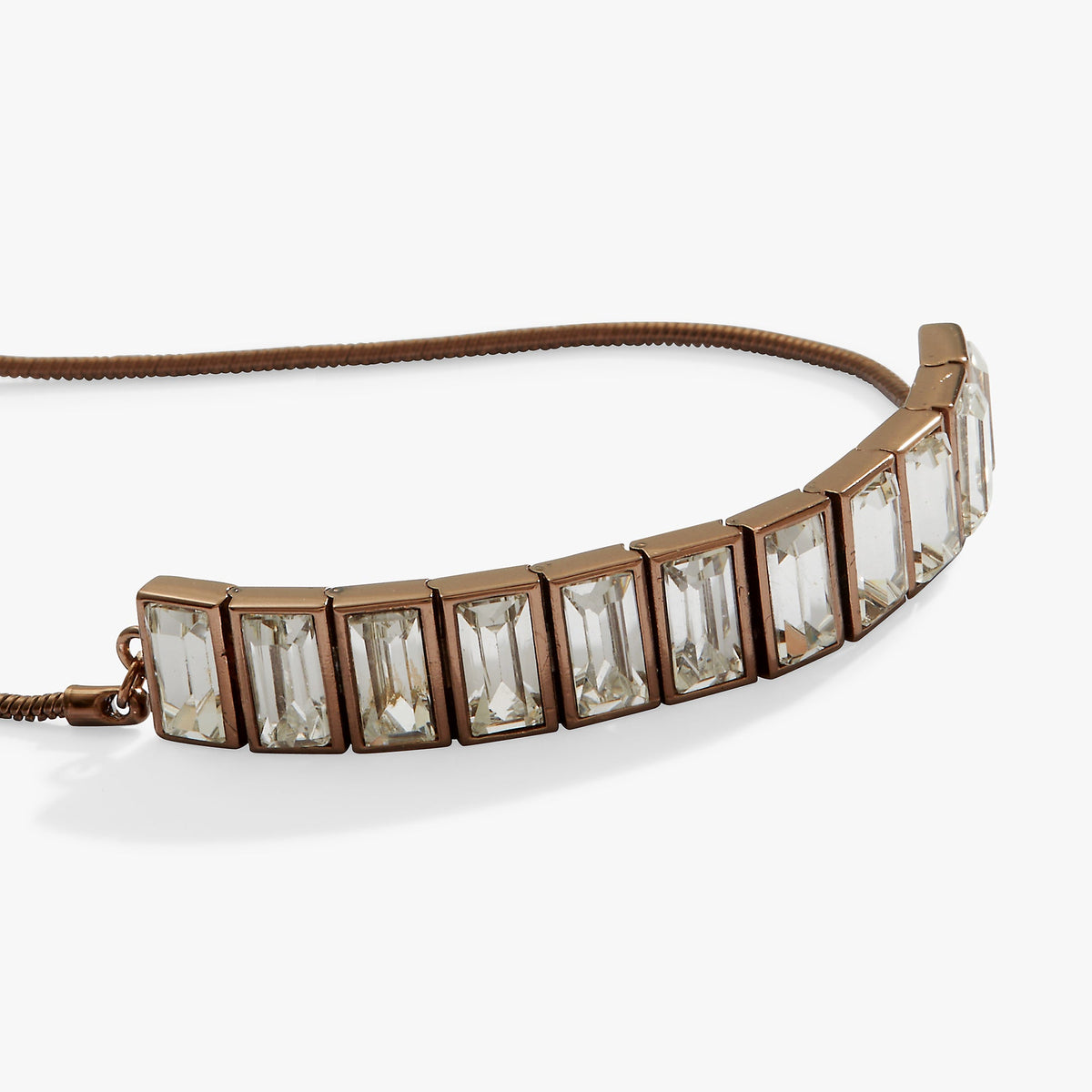 Alex and Ani Baguette Crystal Tennis Bracelet