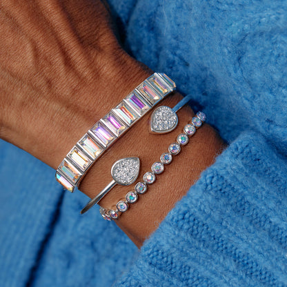 Alex and Ani Baguette Crystal Tennis Bracelet