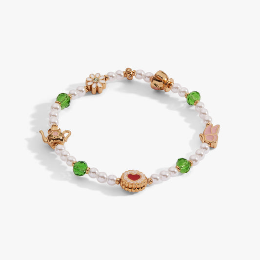 Alex and Ani Tea Party Beaded Stretch Bracelet