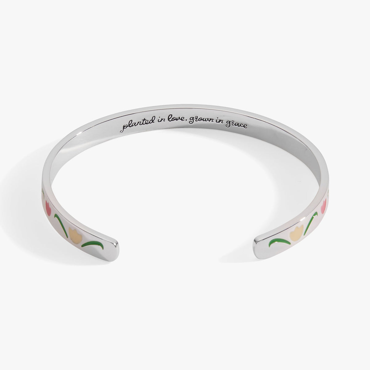 Alex and Ani Planted In Love, Grown In Grace' Tulip Flower Cuff