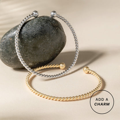 Alex and Ani French Rope Cuff Interchangeable Base